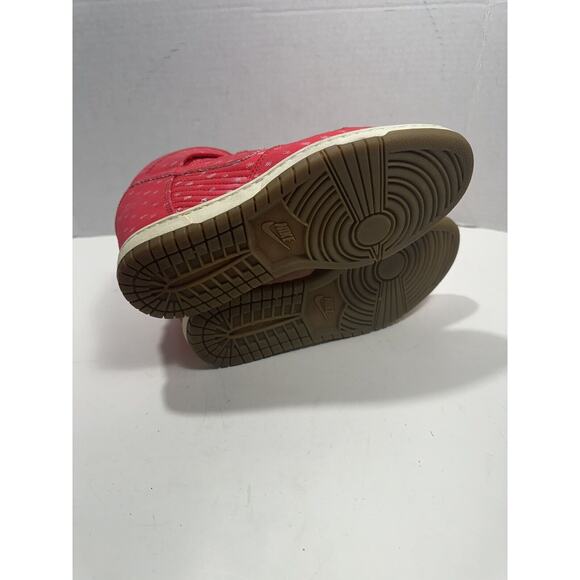 Nike Dunk Sky Hi Print Hidden Wedge Heel Shoes Sz 7.5‎ - Hyper Red - 543258-600 - Picture 4 of 8